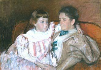 Mary Cassatt Louisine Havemeyer and her daughter Electra Germany oil painting art